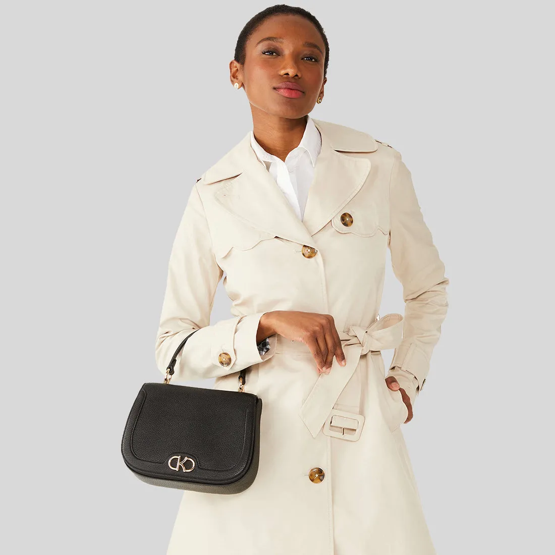 Kate Spade Bags KATE SPADE Kyla Top Handle Saddle Bag Black KF527