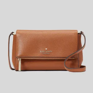 Kate Spade Bags KATE SPADE Leila Mini Zip Crossbody Warm Gingerbread KE487