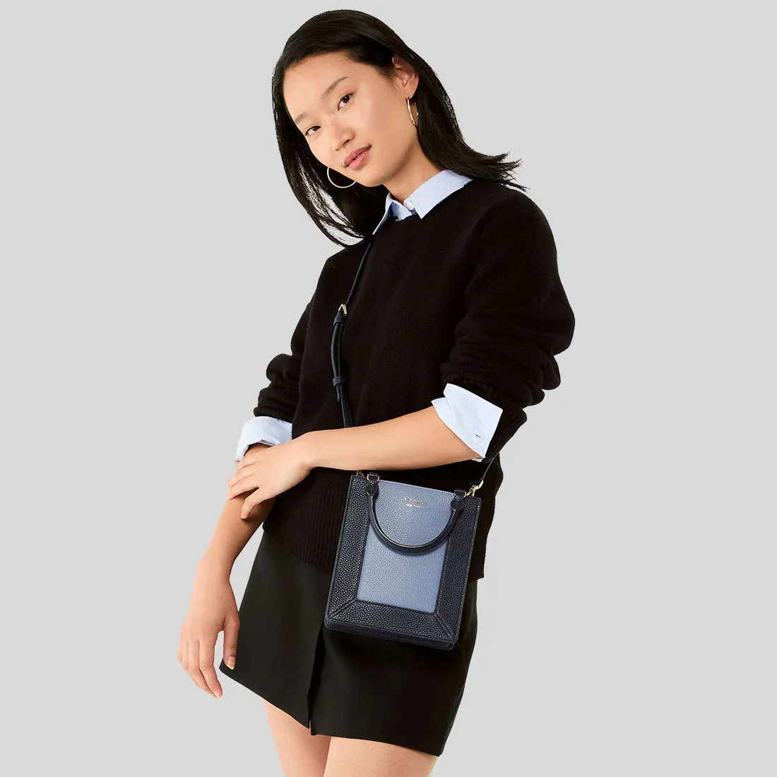 Kate Spade Bags KATE SPADE Lena Colorblock Mini Tote Parisian Navy Multi KI885