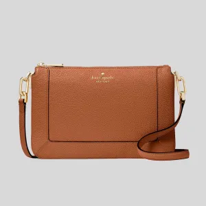 Kate Spade Bags KATE SPADE Lena Double Compartment Crossbody Bag Warm Gingerbread KH430