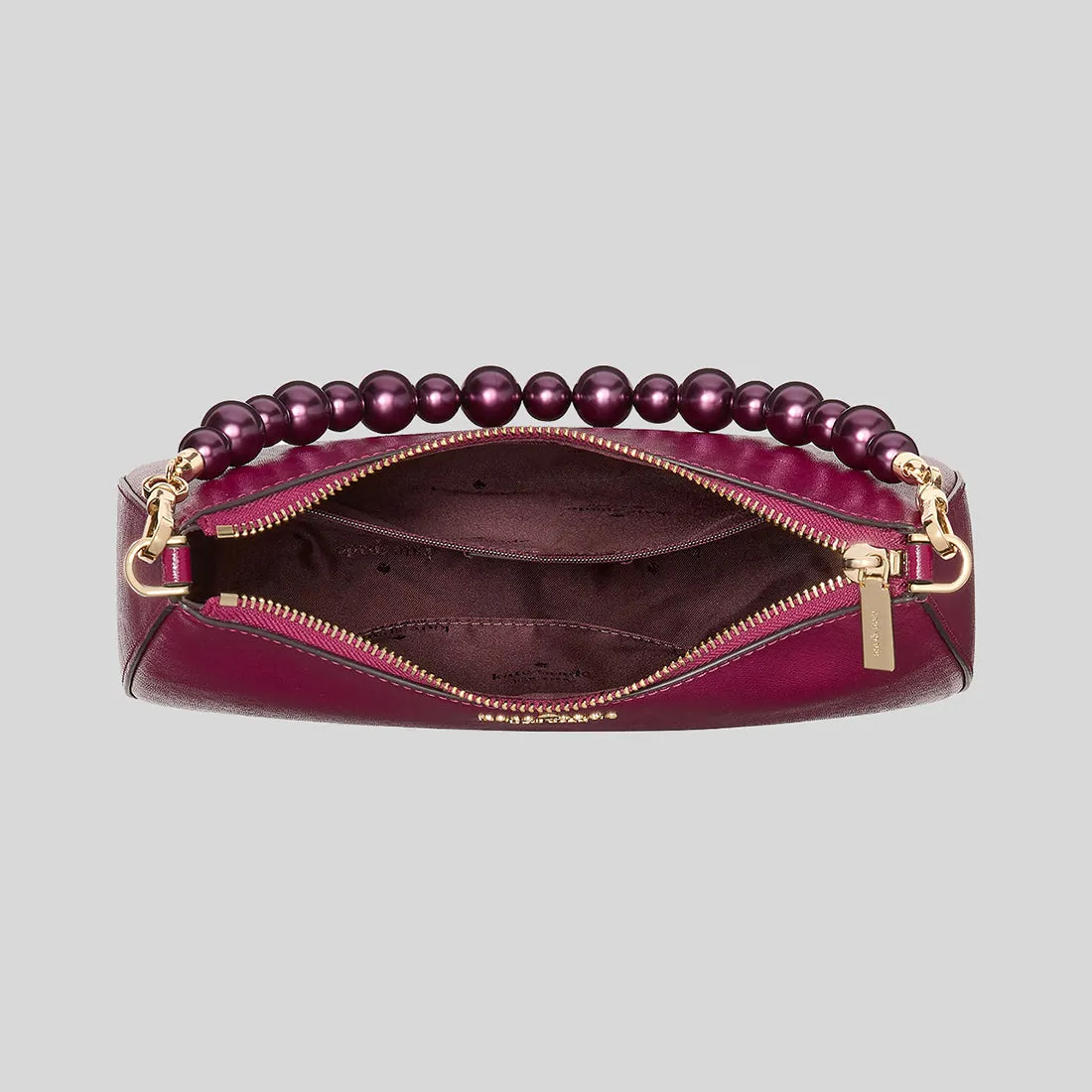 Kate Spade Bags KATE SPADE Madison Faux Pearl Medium Convertible Crossbody Bag Dark Raspberry KI932