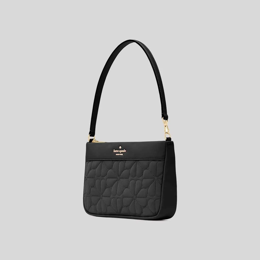 Kate Spade Bags KATE SPADE Spade Flower Quilted Fabric Convertible Wristlet Black KK255