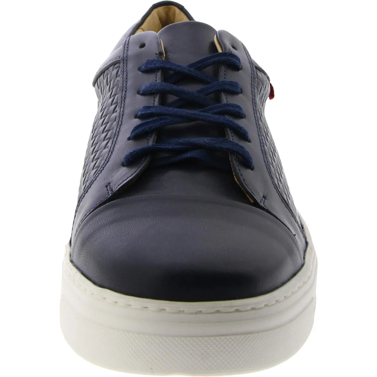 King Street Mens Faux Leather Lace-Up Derby Shoes