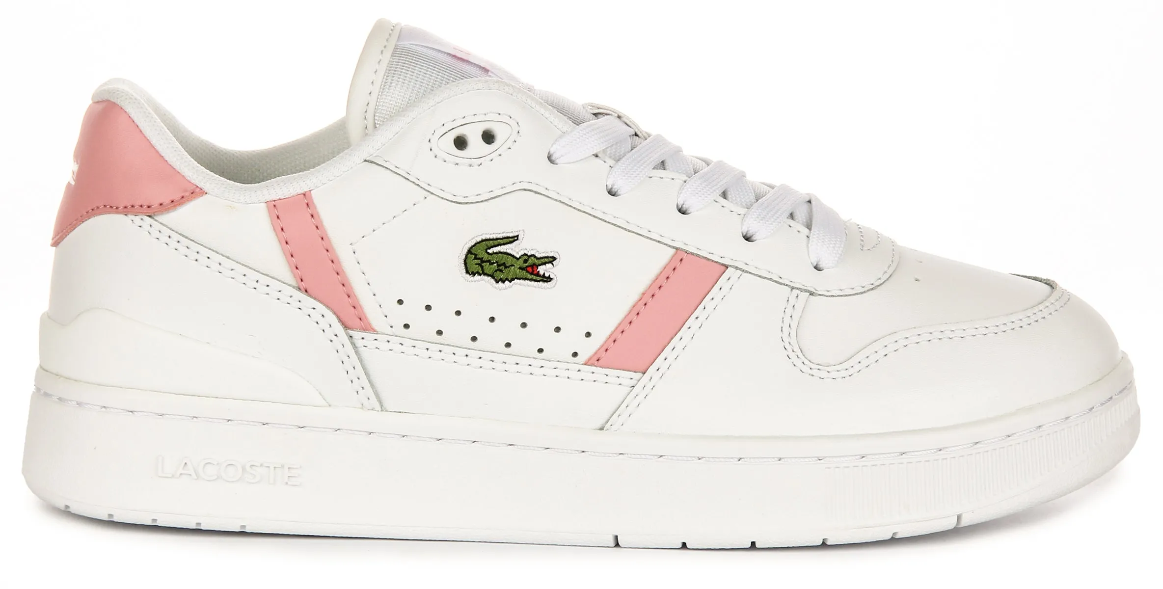 Lacoste T Clip Set In White Pink For Women Shoes Lacoste
