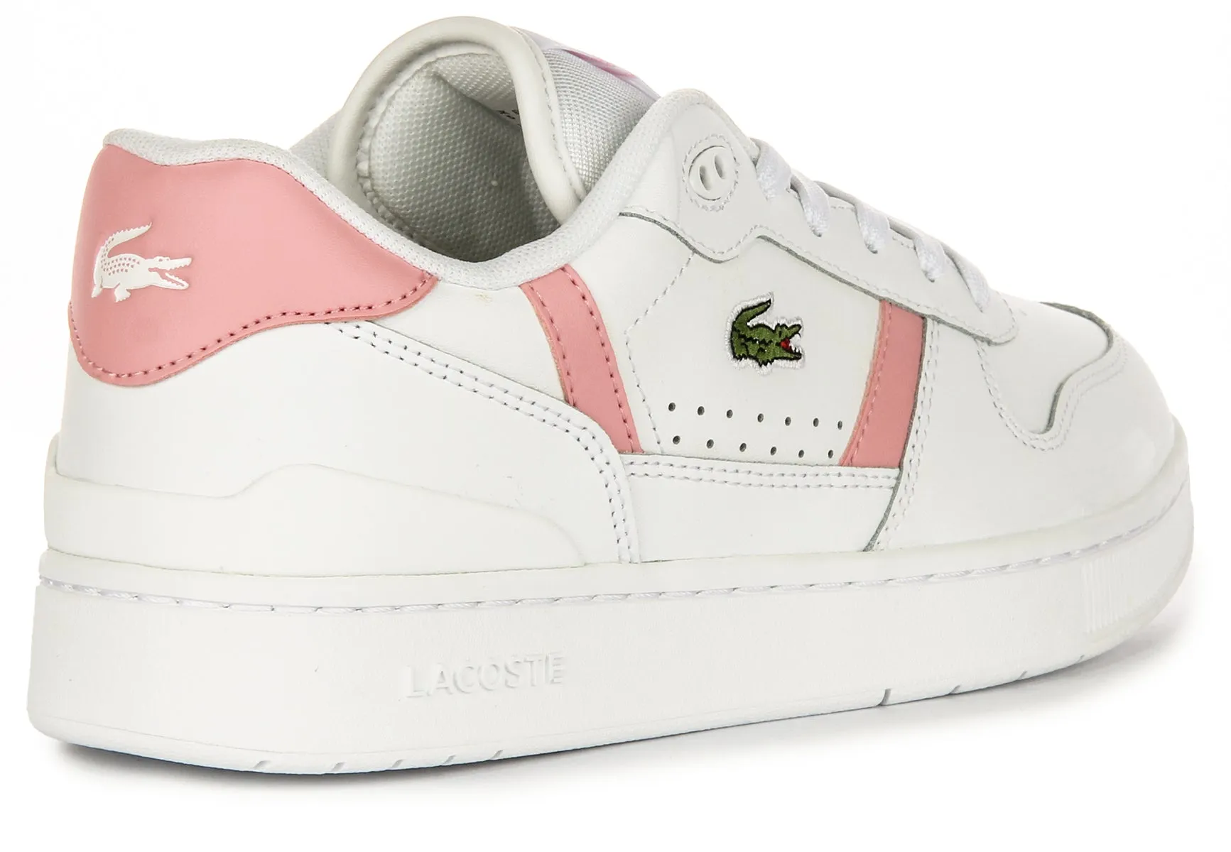 Lacoste T Clip Set In White Pink For Women Shoes Lacoste