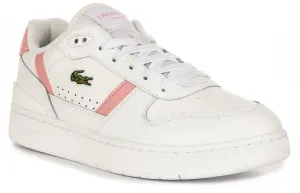 Lacoste T Clip Set In White Pink For Women Shoes Lacoste