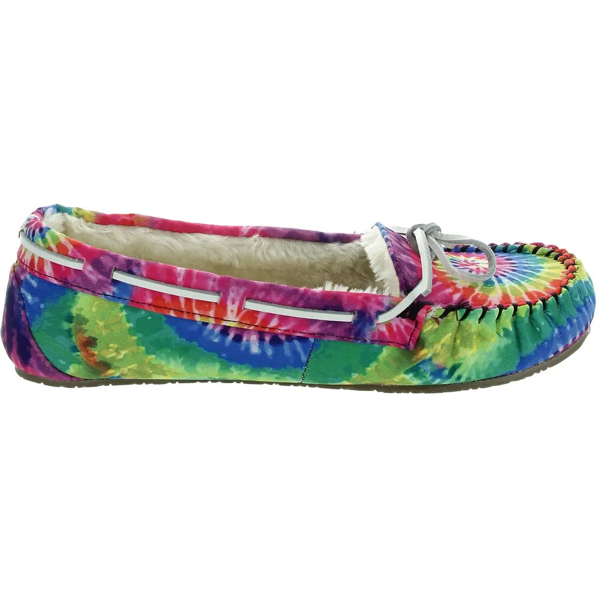 Lodge Trapper Womens Faux Fur Lined Faux Fur Loafer Slippers