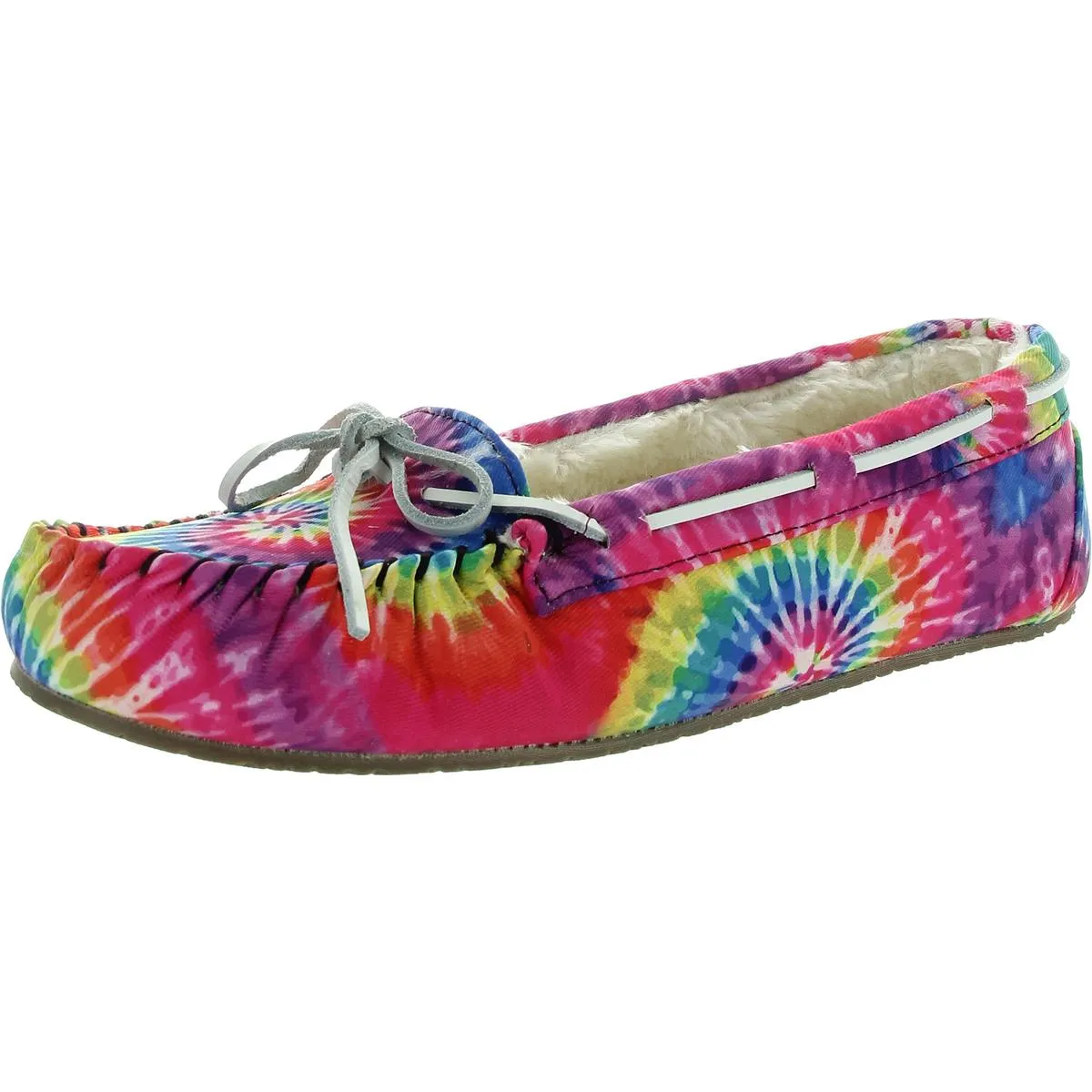Lodge Trapper Womens Faux Fur Lined Faux Fur Loafer Slippers