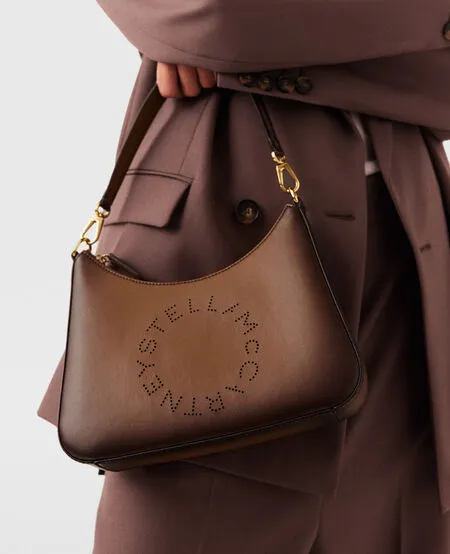Logo Crossbody Shoulder Bag, Aged Brandy Bags_Stella Mccartney_Bags