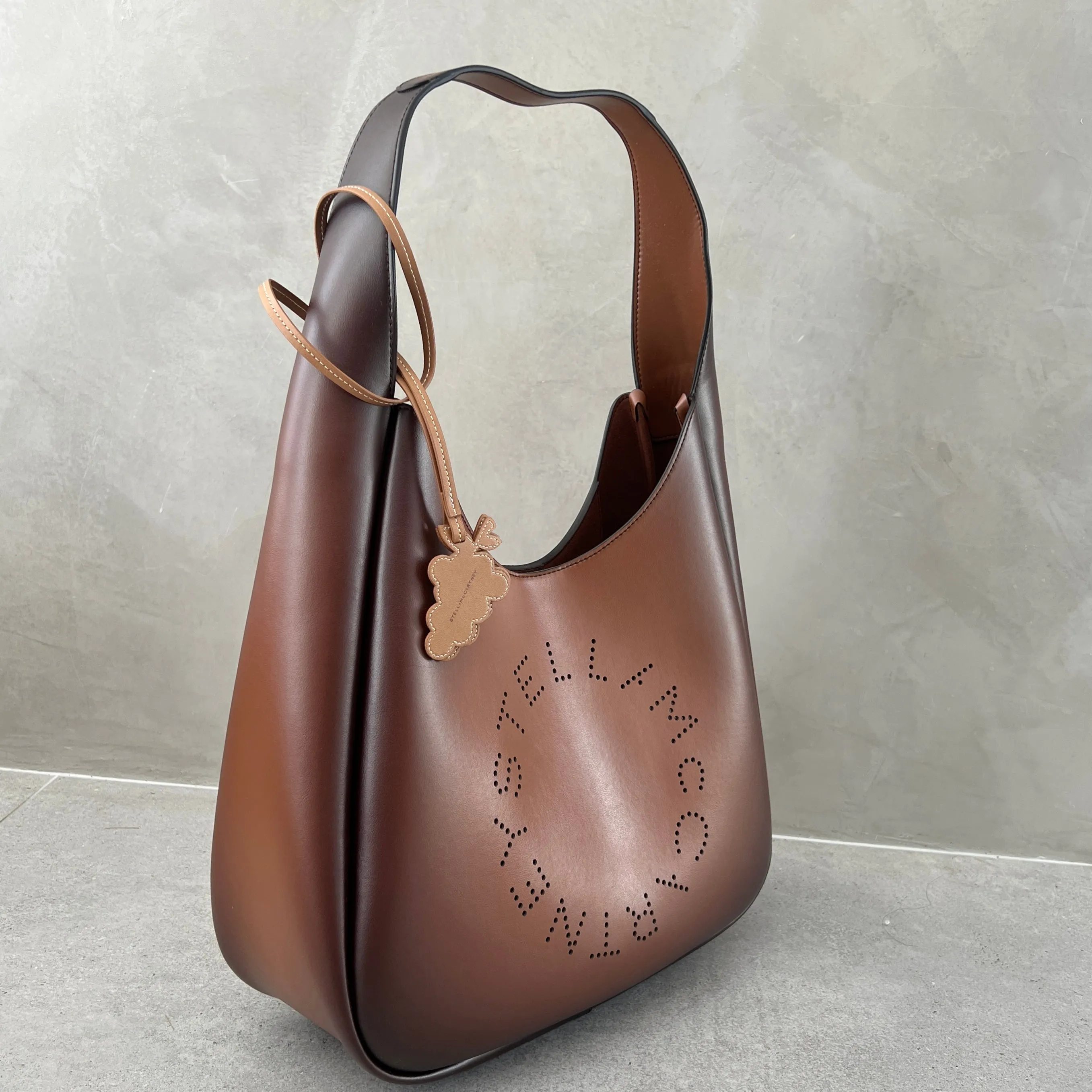 Logo Hobo Large, Aged Brandy Bags_Stella Mccartney_Bags