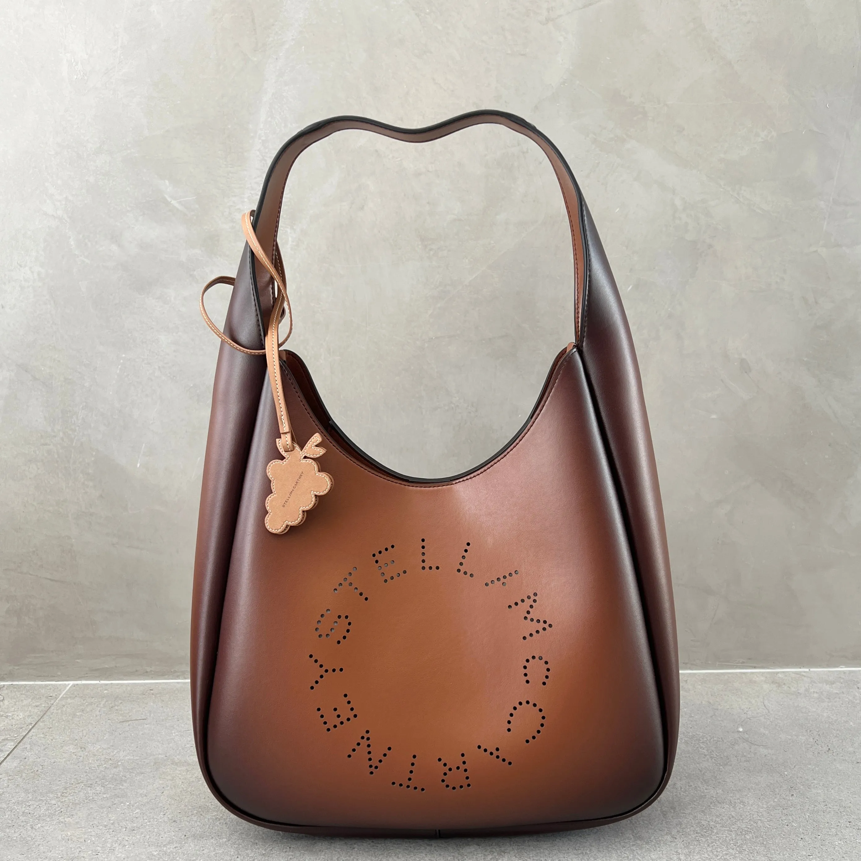 Logo Hobo Large, Aged Brandy Bags_Stella Mccartney_Bags