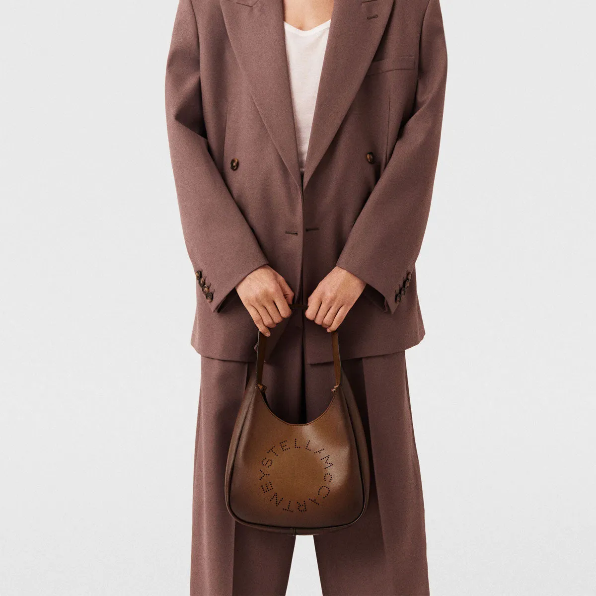 Logo Hobo Small, Aged Brandy Bags_Stella Mccartney_Bags