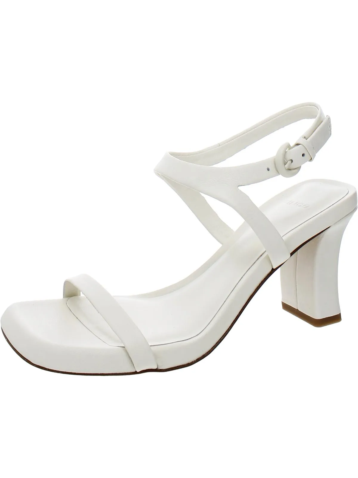 Luella Womens Leather Ankle Strap Heels