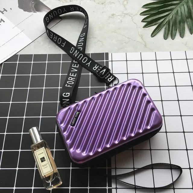 Luxury Hand Bags for Women 2020 New Suitcase Shape Totes Fashion Mini Luggage Bag Women Famous Brand Clutch Bag Mini Box Bag Fashion Nova Bags