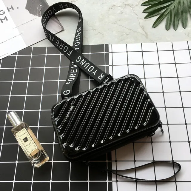 Luxury Hand Bags for Women 2020 New Suitcase Shape Totes Fashion Mini Luggage Bag Women Famous Brand Clutch Bag Mini Box Bag Fashion Nova Bags