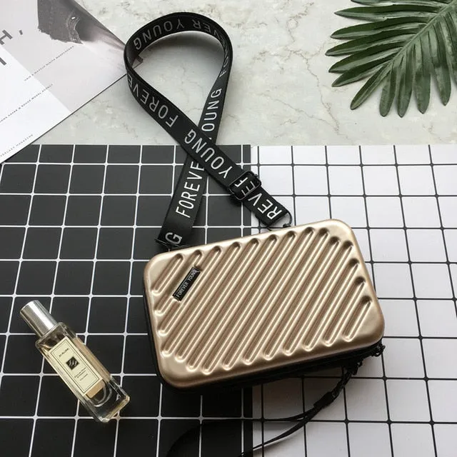 Luxury Hand Bags for Women 2020 New Suitcase Shape Totes Fashion Mini Luggage Bag Women Famous Brand Clutch Bag Mini Box Bag Fashion Nova Bags