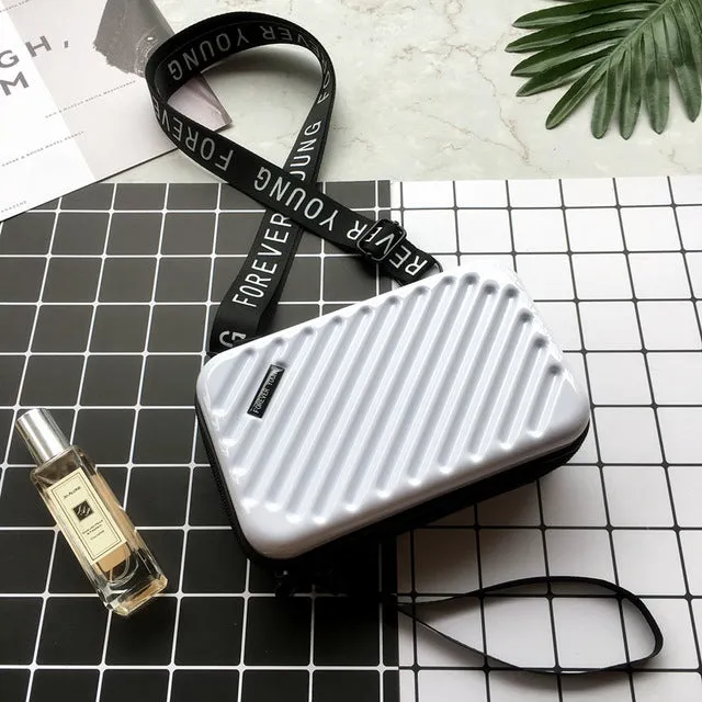 Luxury Hand Bags for Women 2020 New Suitcase Shape Totes Fashion Mini Luggage Bag Women Famous Brand Clutch Bag Mini Box Bag Fashion Nova Bags
