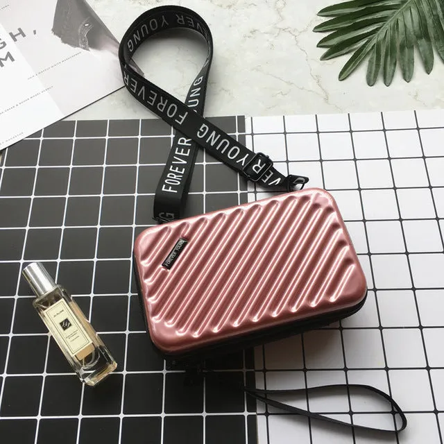 Luxury Hand Bags for Women 2020 New Suitcase Shape Totes Fashion Mini Luggage Bag Women Famous Brand Clutch Bag Mini Box Bag Fashion Nova Bags