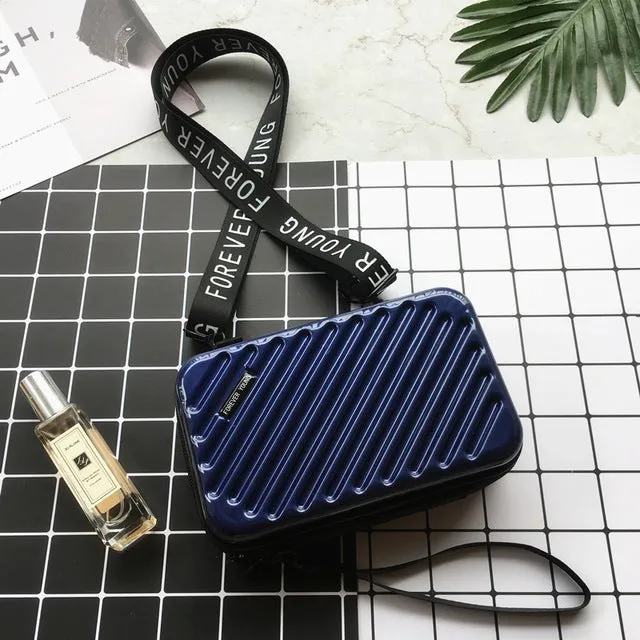 Luxury Hand Bags for Women 2020 New Suitcase Shape Totes Fashion Mini Luggage Bag Women Famous Brand Clutch Bag Mini Box Bag Fashion Nova Bags