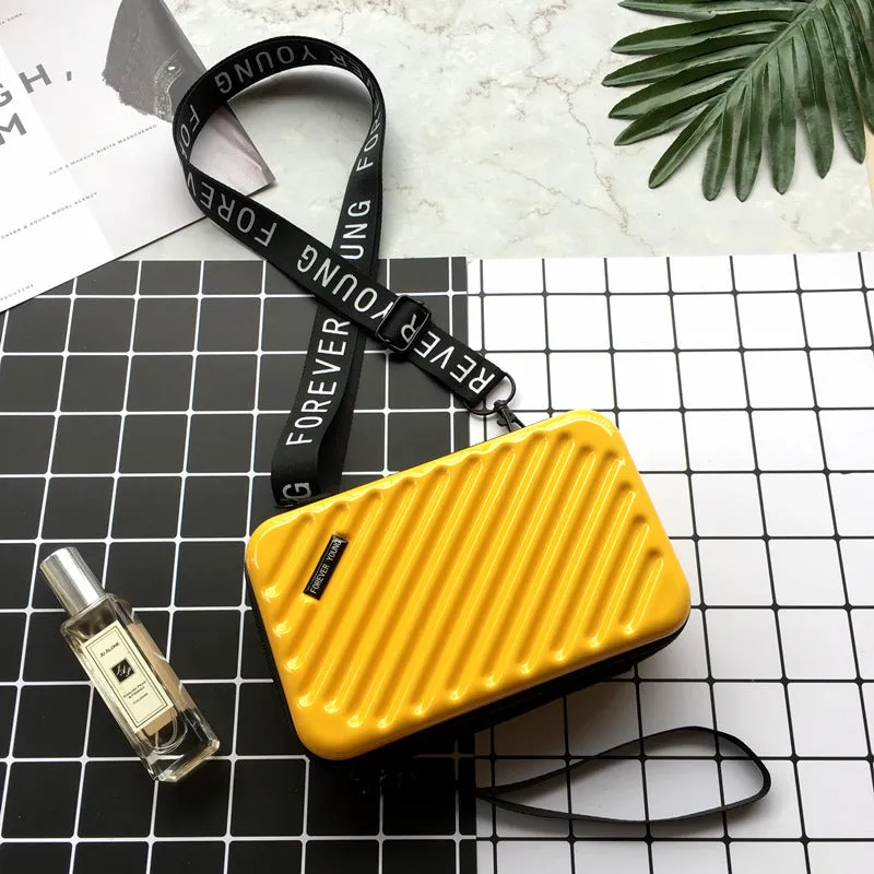 Luxury Hand Bags for Women 2020 New Suitcase Shape Totes Fashion Mini Luggage Bag Women Famous Brand Clutch Bag Mini Box Bag Fashion Nova Bags