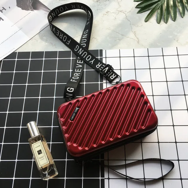 Luxury Hand Bags for Women 2020 New Suitcase Shape Totes Fashion Mini Luggage Bag Women Famous Brand Clutch Bag Mini Box Bag Fashion Nova Bags