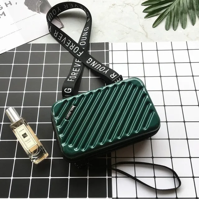 Luxury Hand Bags for Women 2020 New Suitcase Shape Totes Fashion Mini Luggage Bag Women Famous Brand Clutch Bag Mini Box Bag Fashion Nova Bags