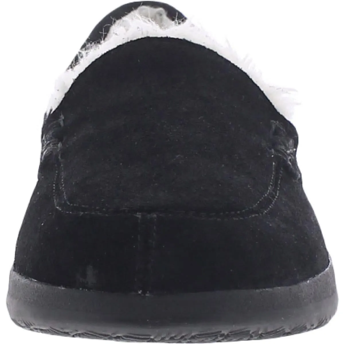 Lynez Womens Faux Fur Lined Loafer Slippers