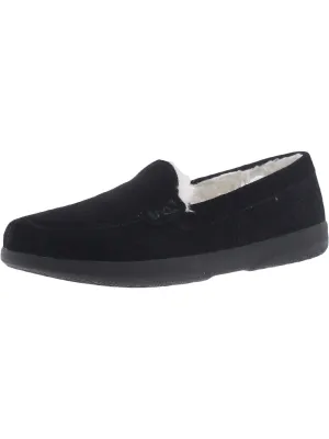 Lynez Womens Faux Fur Lined Loafer Slippers