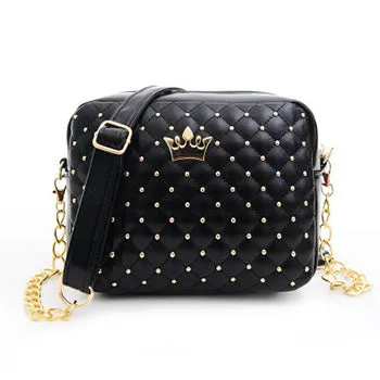 Mara's Dream Small Women Bag Fashion Handbag With Crown Mini Rivet Shoulder Bag Women Messenger Bag 2019 Hot Sale Fashion Nova Bags