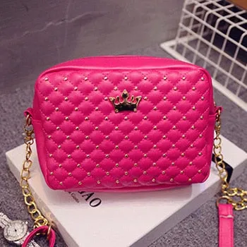 Mara's Dream Small Women Bag Fashion Handbag With Crown Mini Rivet Shoulder Bag Women Messenger Bag 2019 Hot Sale Fashion Nova Bags