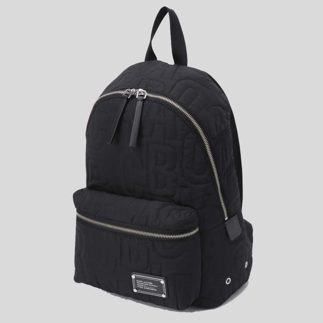 Marc Jacobs Bags MARC JACOBS Nylon Jumbled Logo Backpack Black 4S4HBP001H02