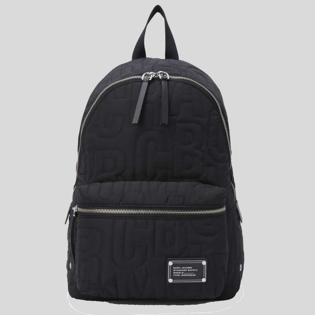 Marc Jacobs Bags MARC JACOBS Nylon Jumbled Logo Backpack Black 4S4HBP001H02