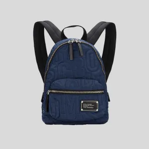 Marc Jacobs Bags MARC JACOBS Nylon Jumbled Logo Small Backpack Azure Blue 4S4HBP002H02