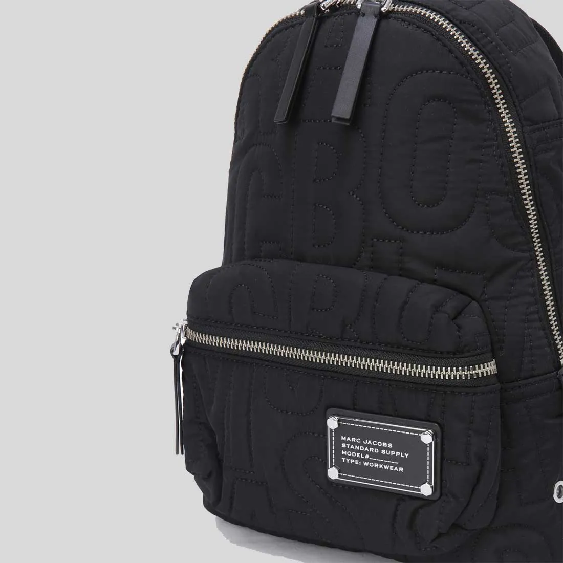 Marc Jacobs Bags MARC JACOBS Nylon Jumbled Logo Small Backpack Black 4S4HBP002H02