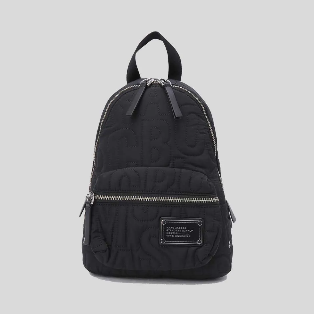 Marc Jacobs Bags MARC JACOBS Nylon Jumbled Logo Small Backpack Black 4S4HBP002H02