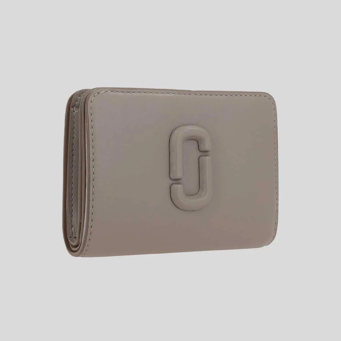 Marc Jacobs Bags MARC JACOBS The Covered J Marc Mini Compact Wallet Cement 2S4SMP007S02