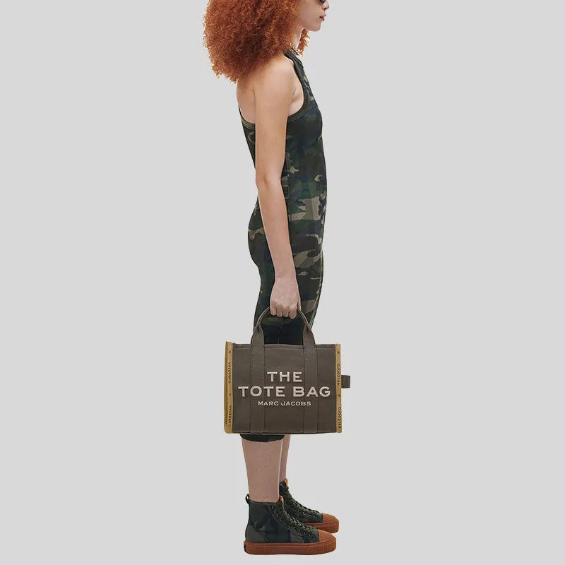 Marc Jacobs Bags MARC JACOBS The Jacquard Medium Tote Bag Bronze Green M0017027