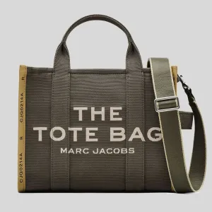Marc Jacobs Bags MARC JACOBS The Jacquard Medium Tote Bag Bronze Green M0017027