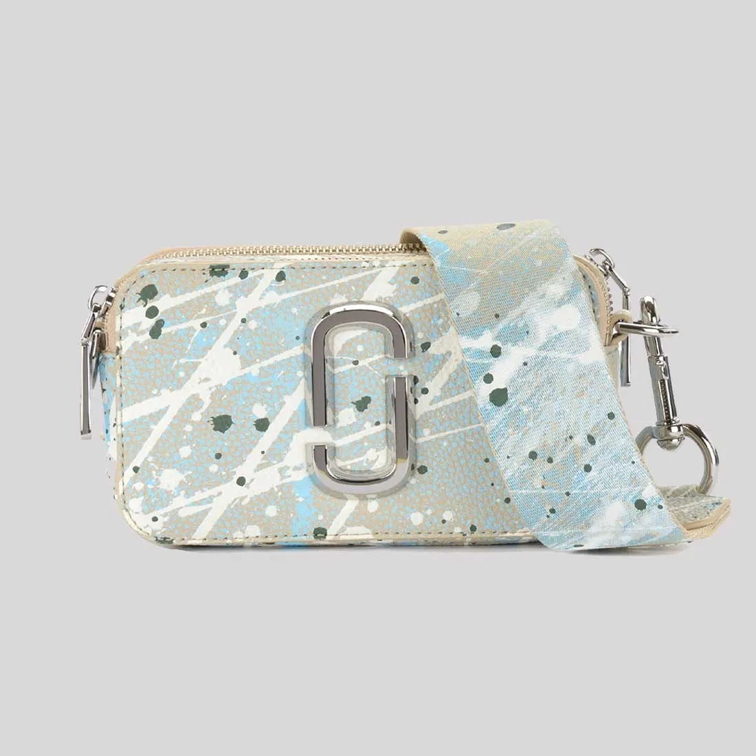 Marc Jacobs Bags MARC JACOBS The Splatter Snapshot Shoulder Bag Brown Rice Multi H153L01SP22