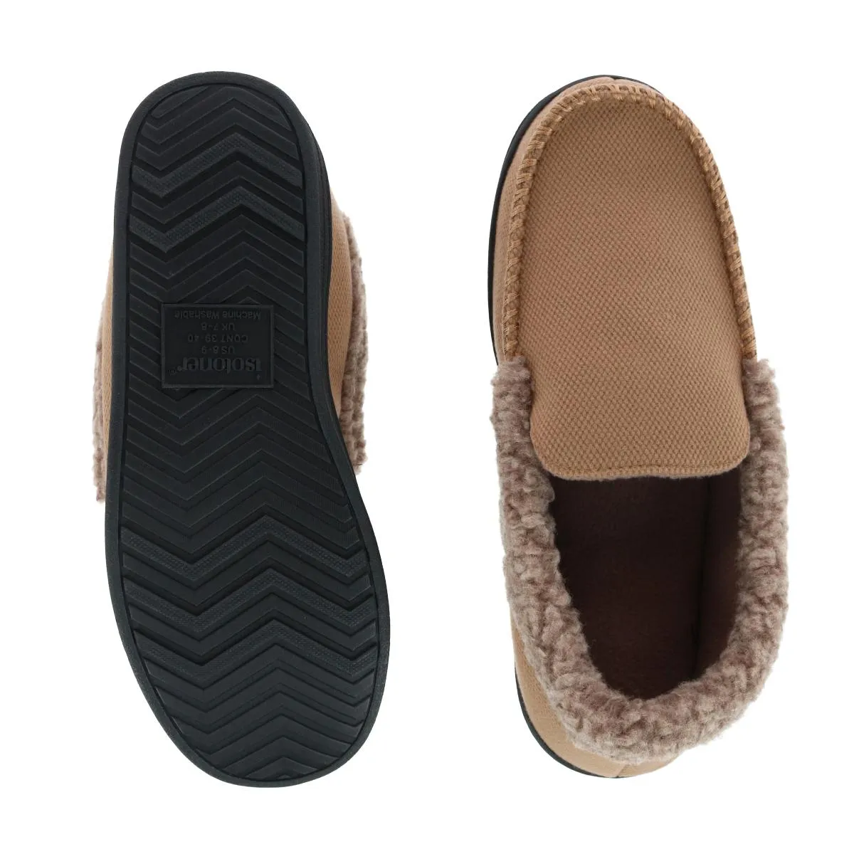 Men's Brushed Knit Lewis Moccasin Slipper