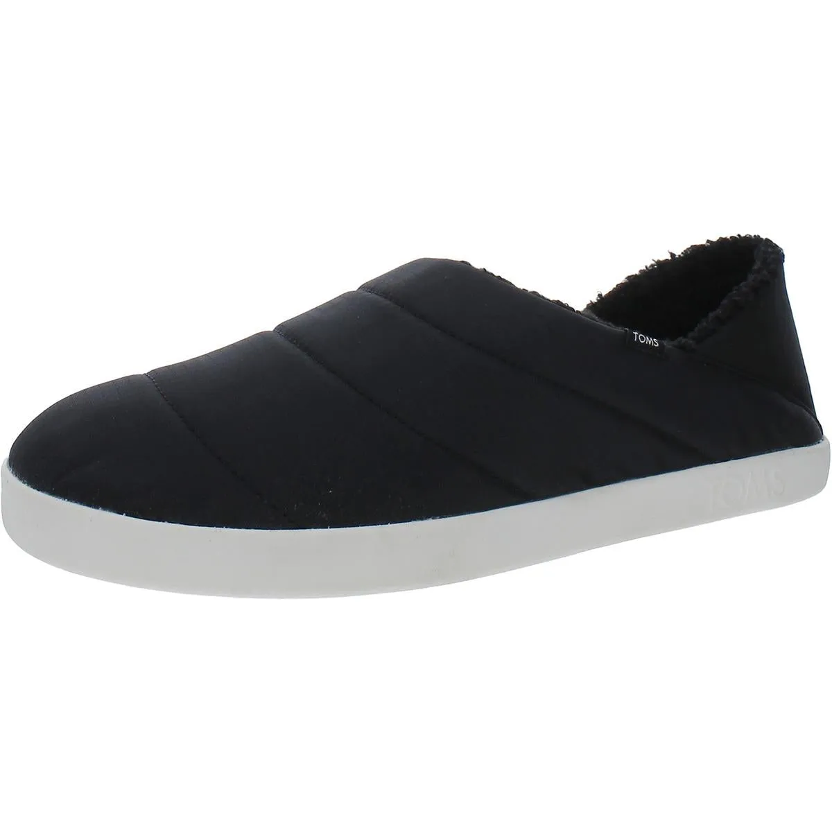 Mens Faux Fur Manmade Slide Slippers