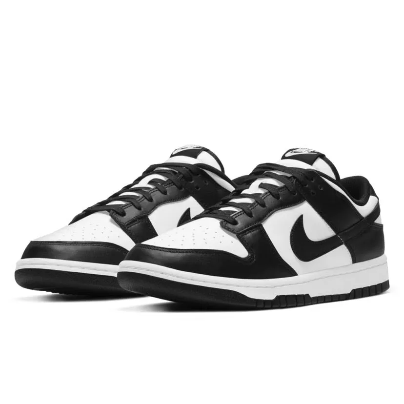 Men's Nike Dunk Low White Black White Nike Dunk