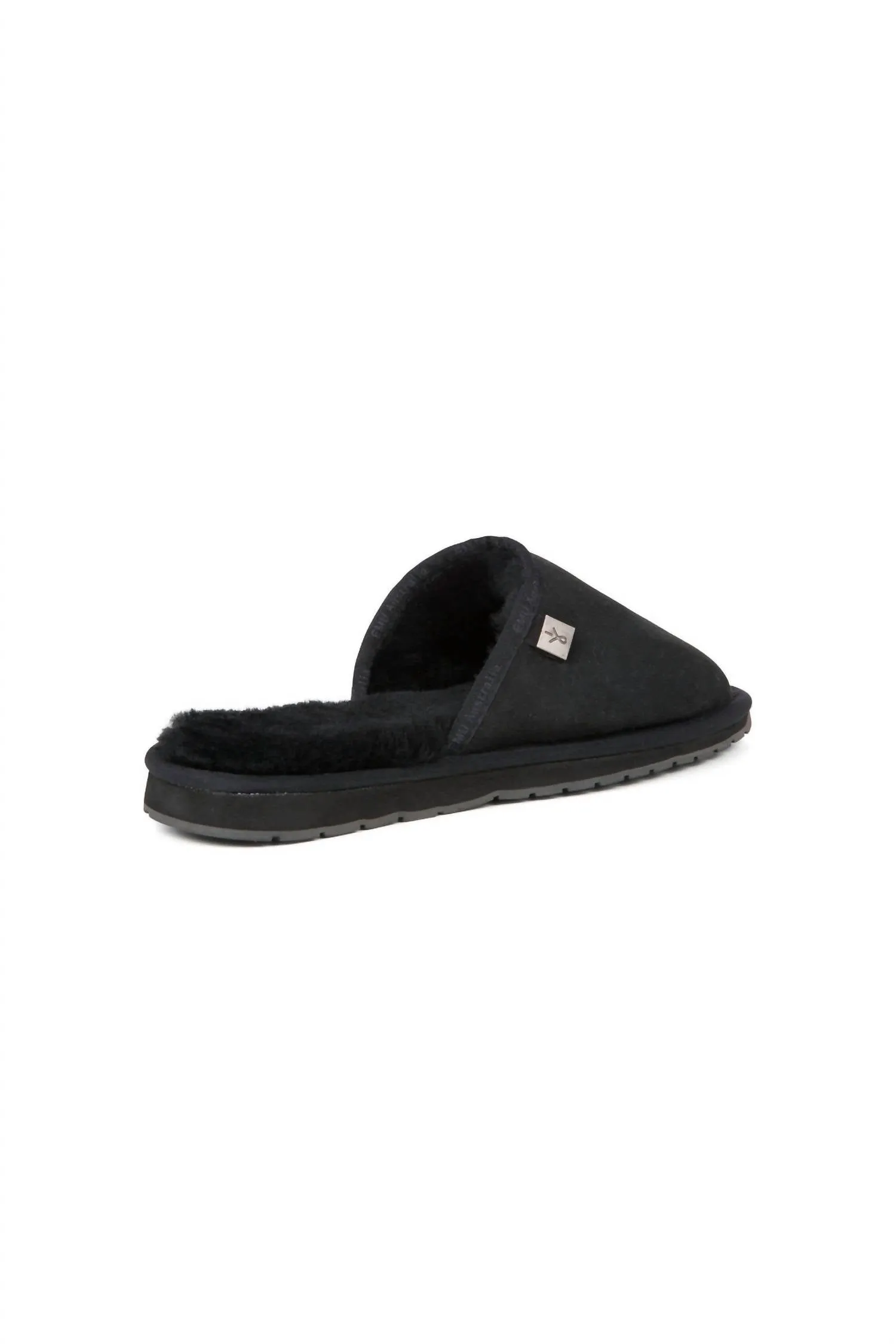 Men's Platinum Yamba Scuff Slipper In Black