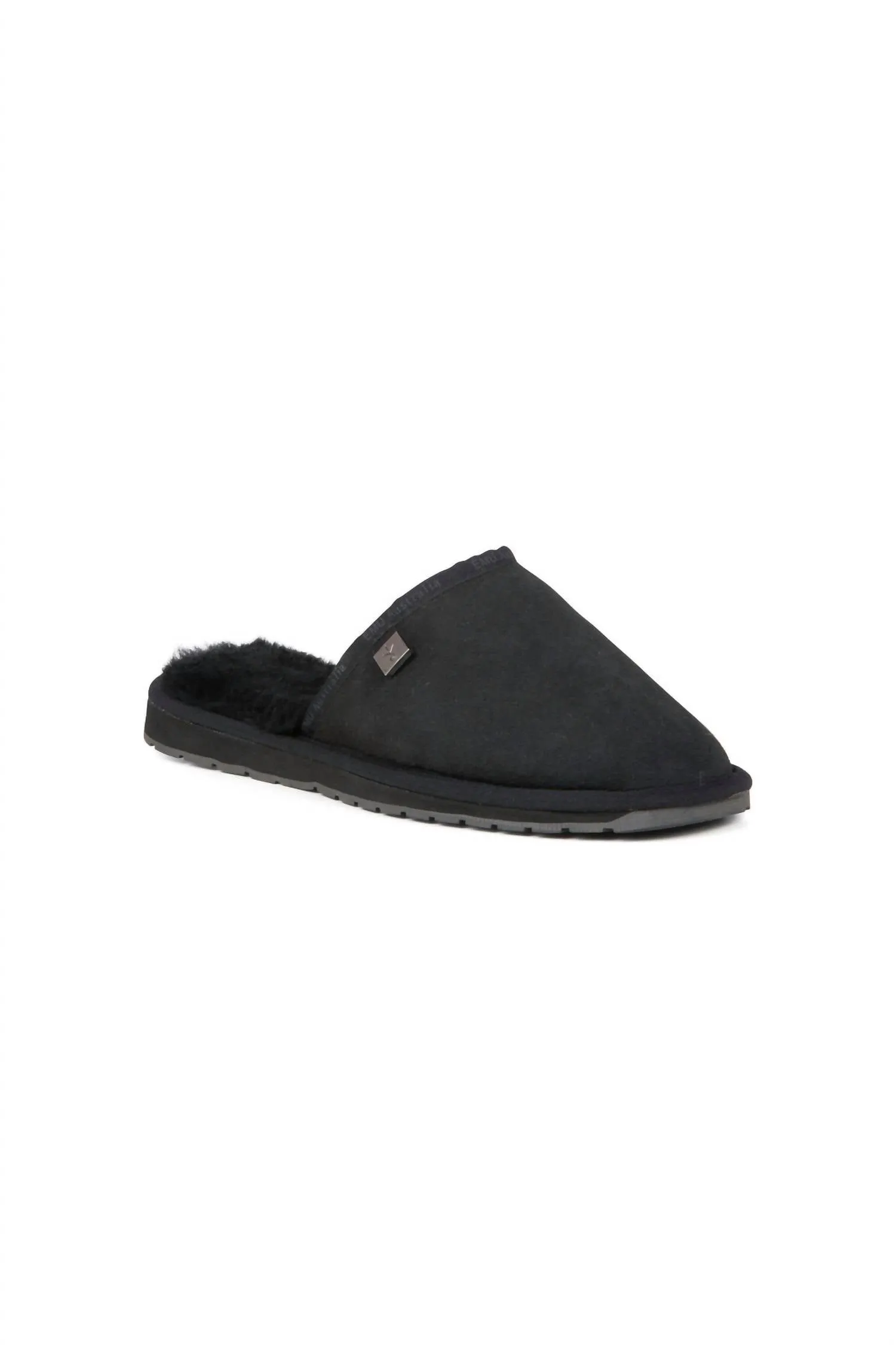Men's Platinum Yamba Scuff Slipper In Black