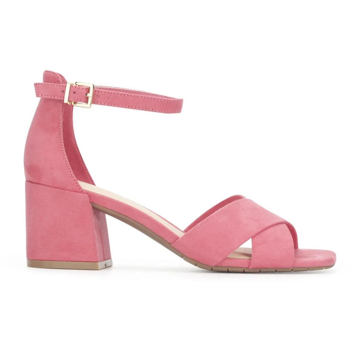 Mix X-Band Womens Faux Suede Dressy Block Heel