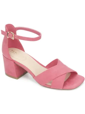 Mix X-Band Womens Faux Suede Dressy Block Heel