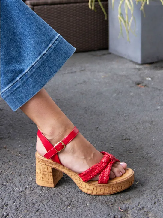 Musical Sandal in Red from Seychelles