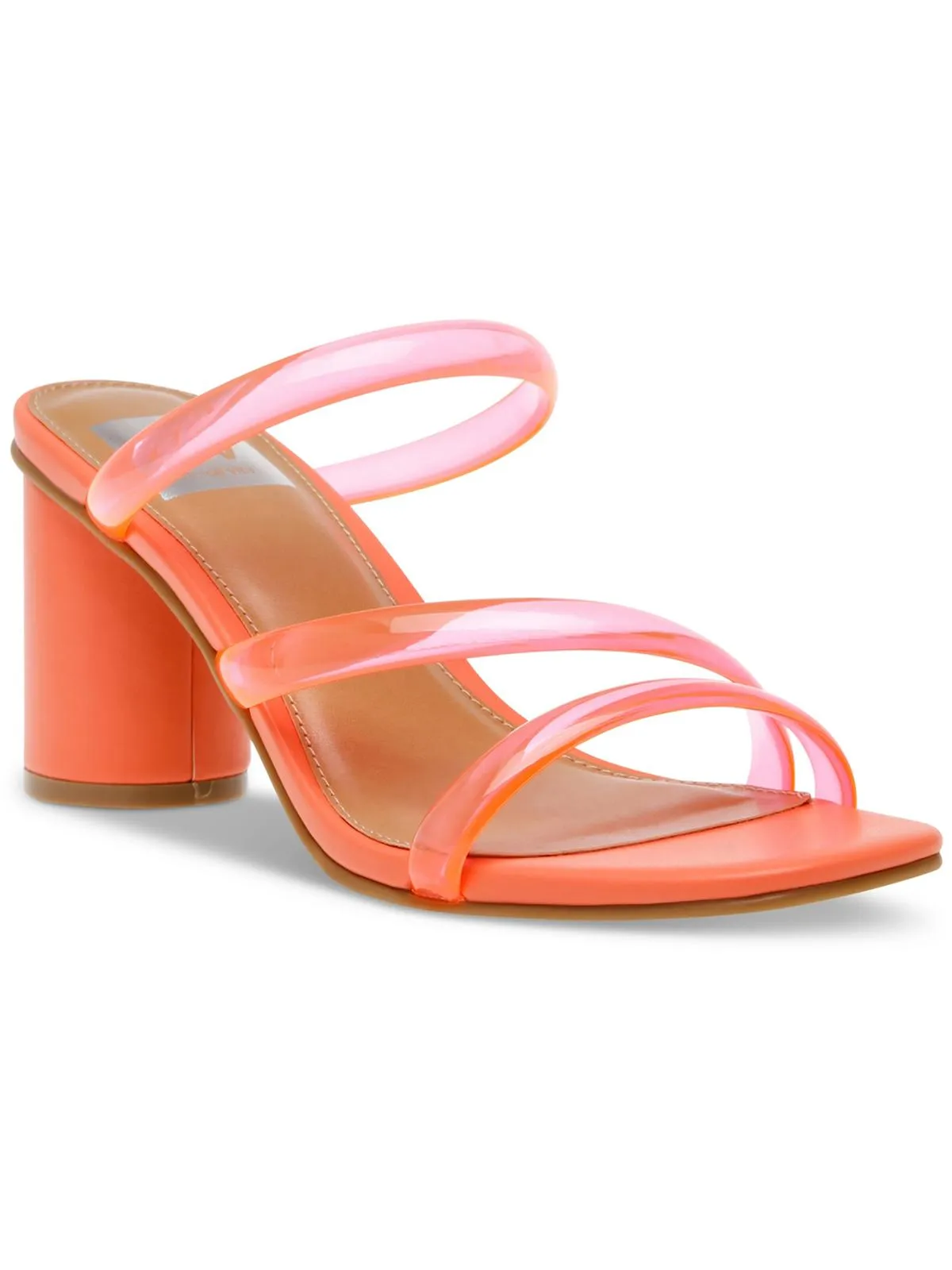Myla Womens Faux Leather Mule Sandals