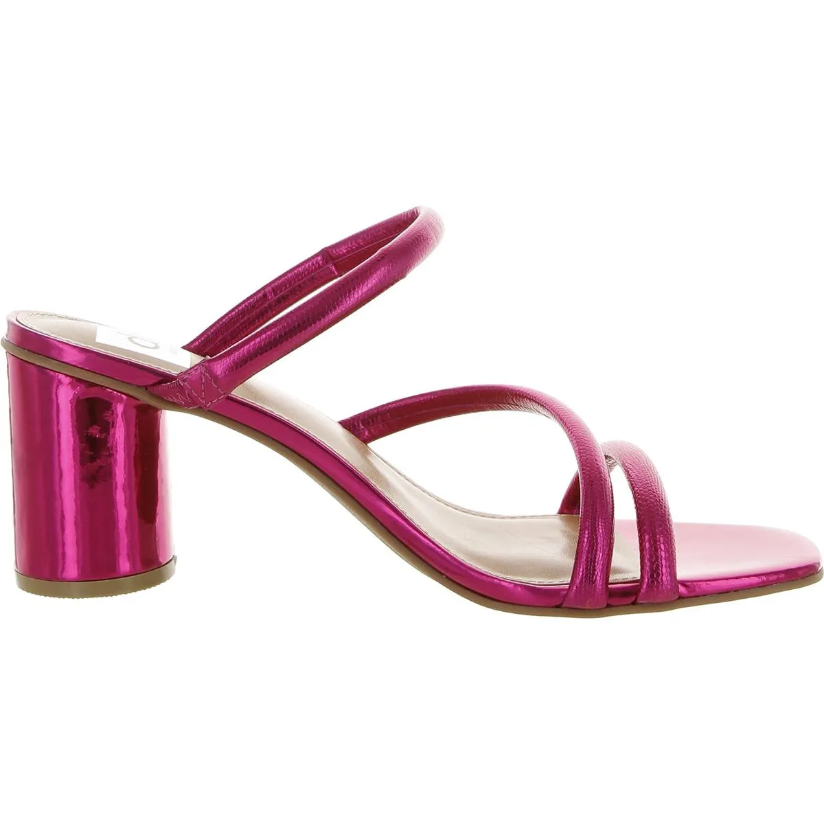 Myla Womens Faux Leather Mule Sandals