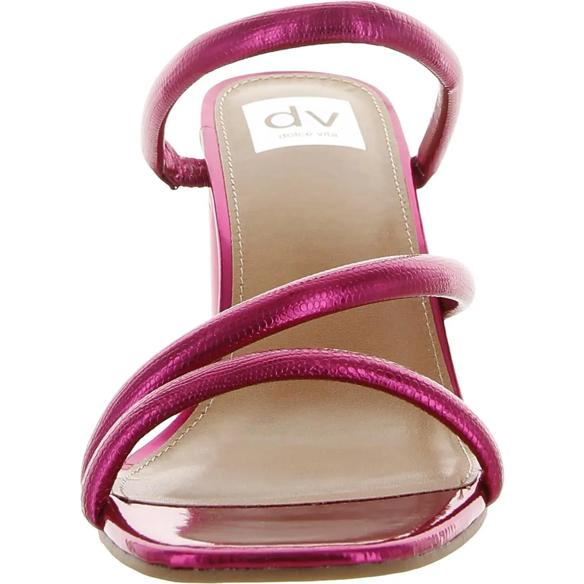 Myla Womens Faux Leather Mule Sandals